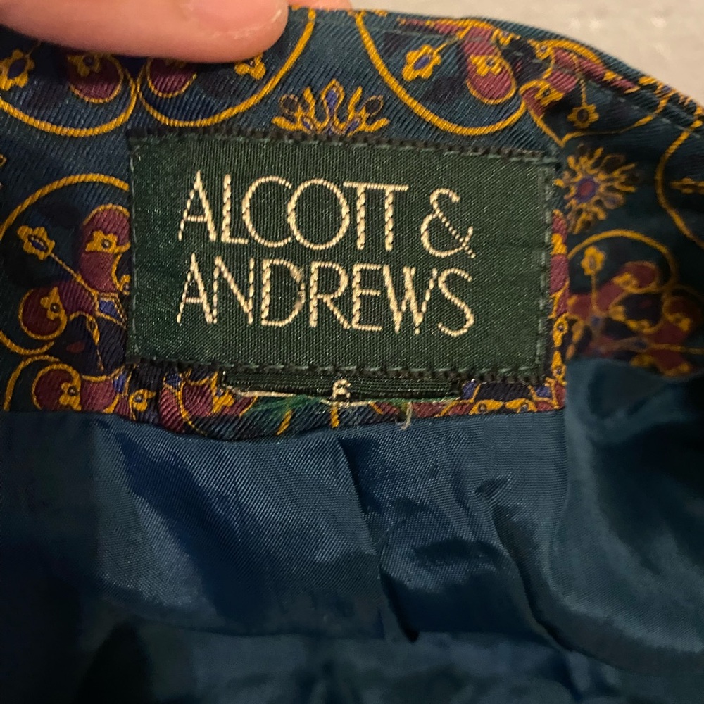 Vintage Alcott & Andrews jacquard jacket Size Small - Picture 6 of 7